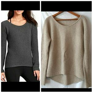 Athleta Oversized Tan Sweater